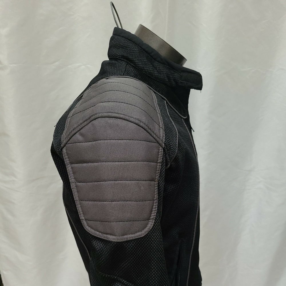 Himalaya Motor Bike Wear Mens Motorcycle Jacket Size Small Black Night Vision - Picture 8 of 11